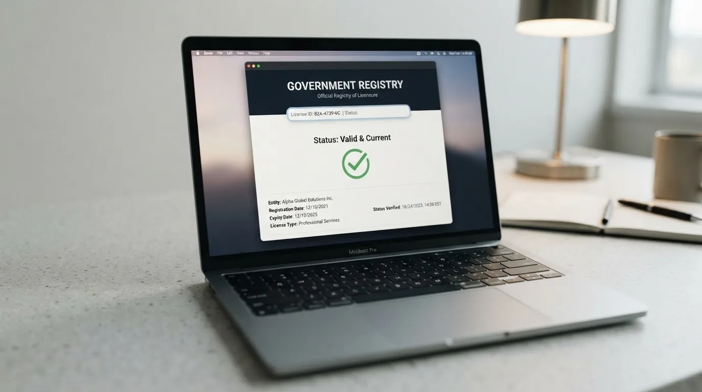 Výřez obrazovky s vyhledáváním v rejstříku MF ČR na webu Ministerstva financí