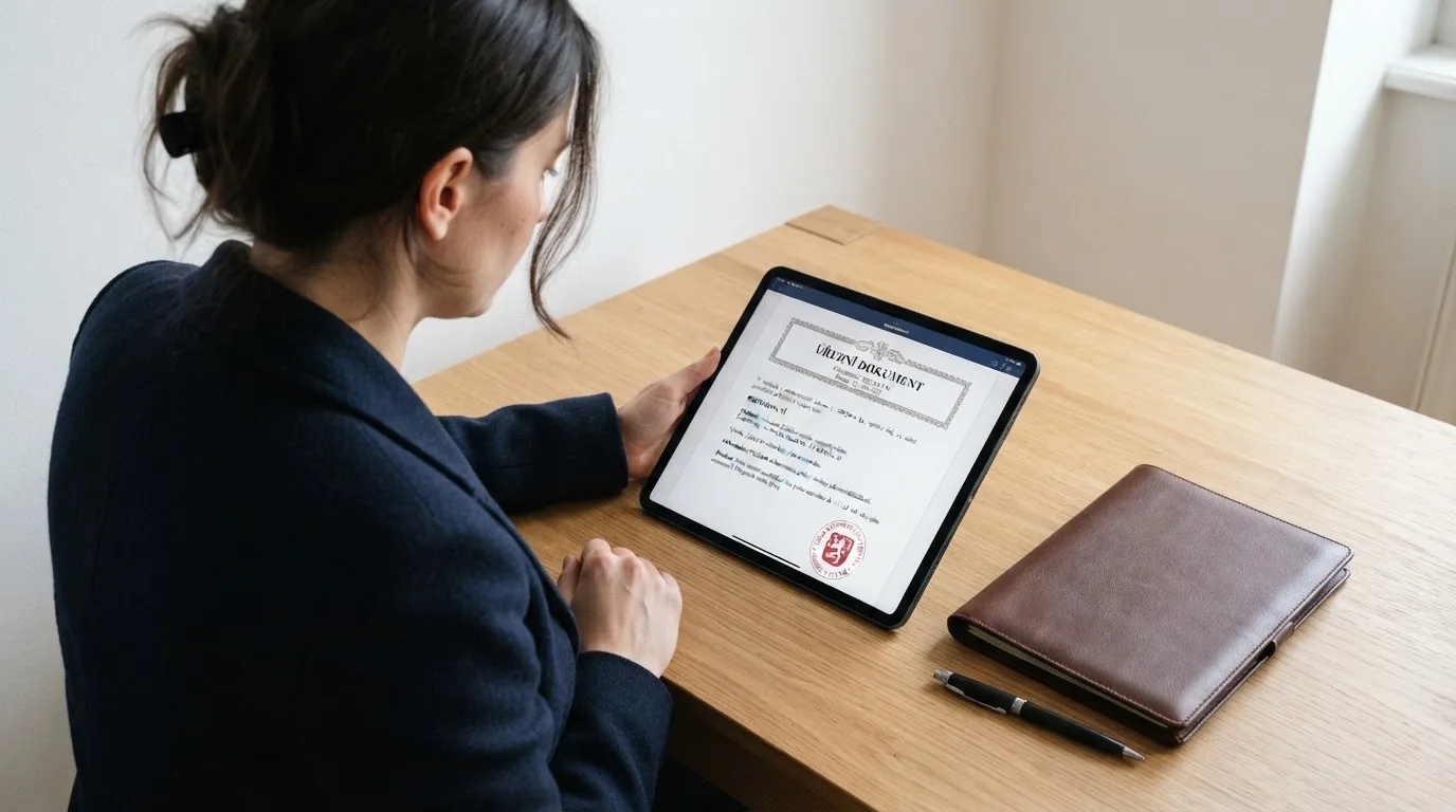 Úřední dokument s razítkem Ministerstva financí ČR vedle symbolu online casina a paragrafu zákona