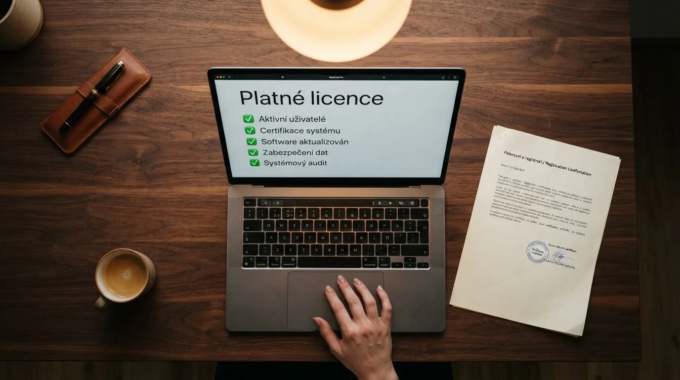 Úřední dokument s razítkem Ministerstva financí ČR a textem zákona o hazardních hrách, vedle něj logo licencovaného casina