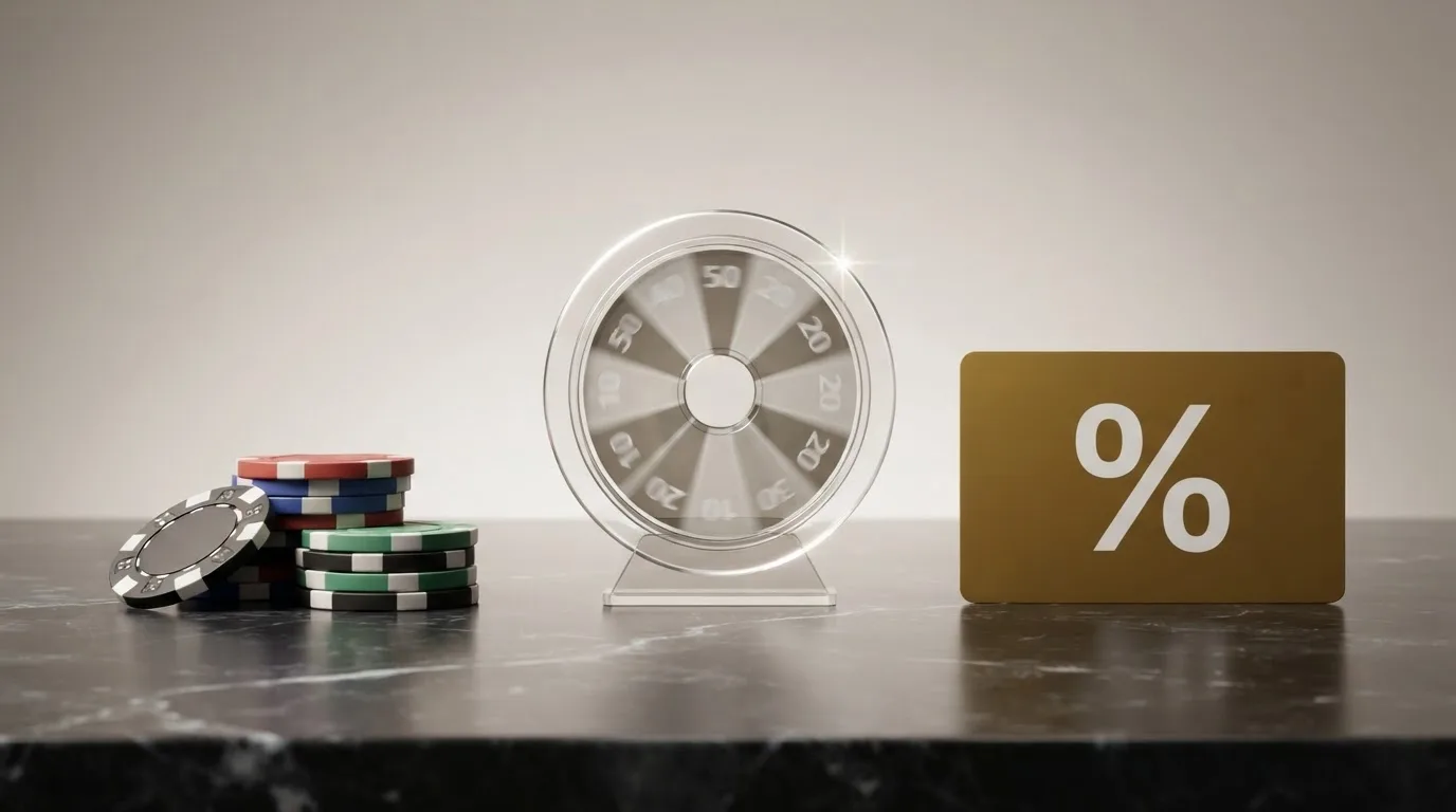 Tři typy casino bonusů vedle sebe — peněžní bonus bez vkladu, volná zatočení a navýšení vkladu